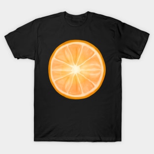 Orange Citrus Circle Slice T-Shirt